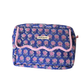 Scalloped Block Print Toiletry Bag