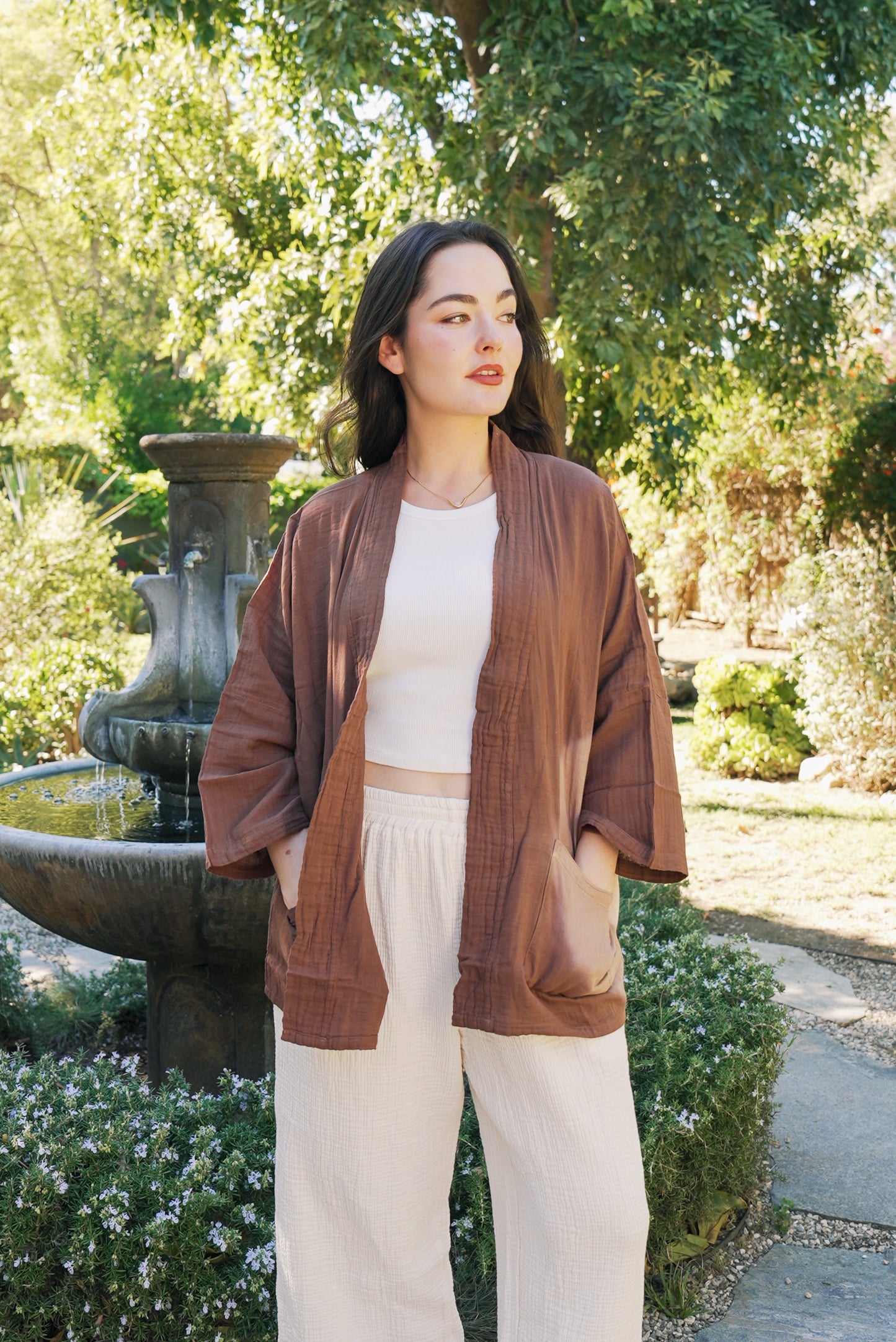 Tie Dye Gauze Kimono