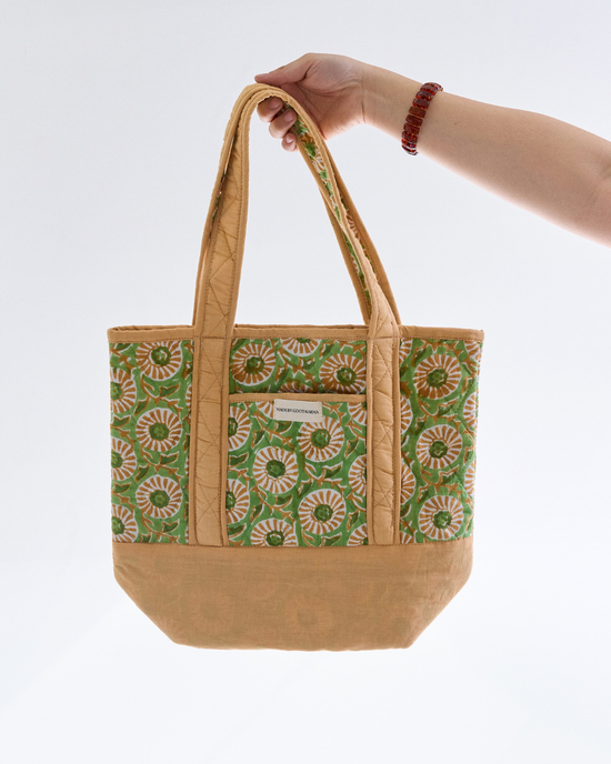 Mini Quilted Tote 13x11" Pinwheels