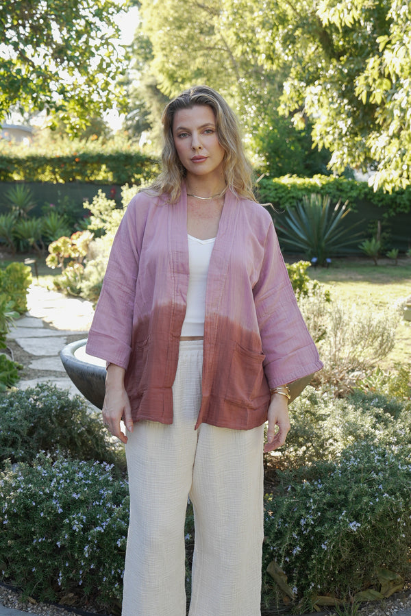Tie Dye Gauze Kimono