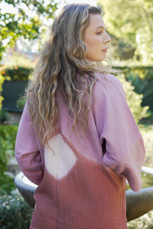 Tie Dye Gauze Kimono
