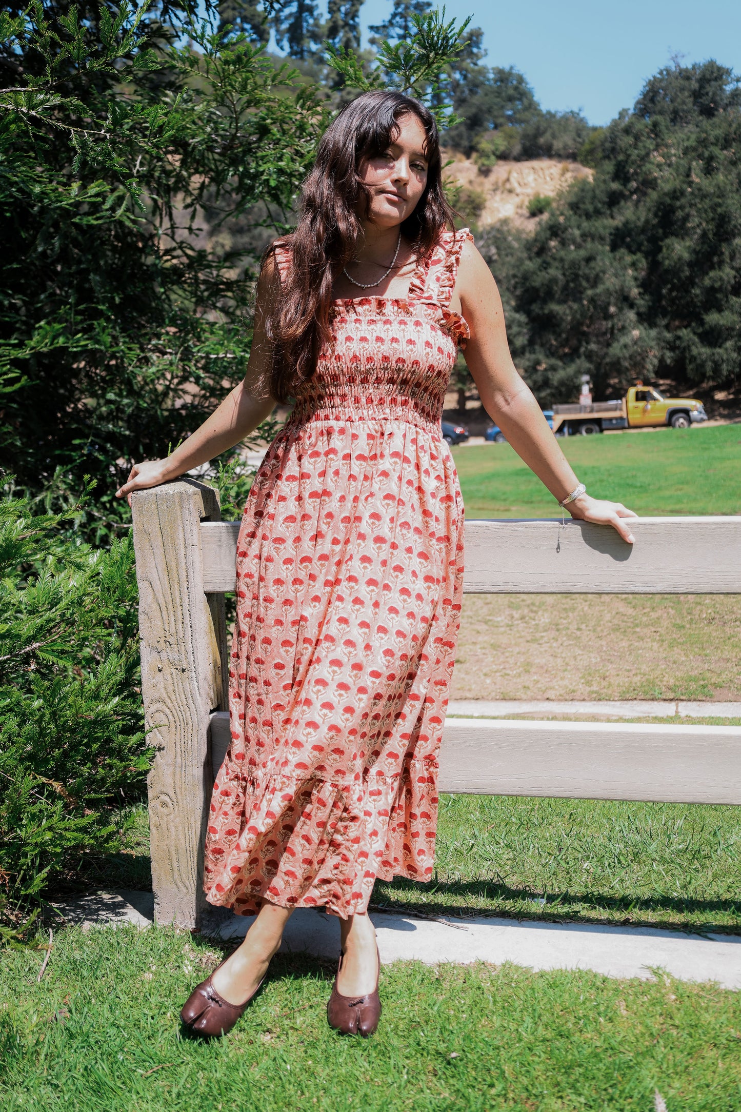 The Tia ruffle-strap tiered dress — view 2