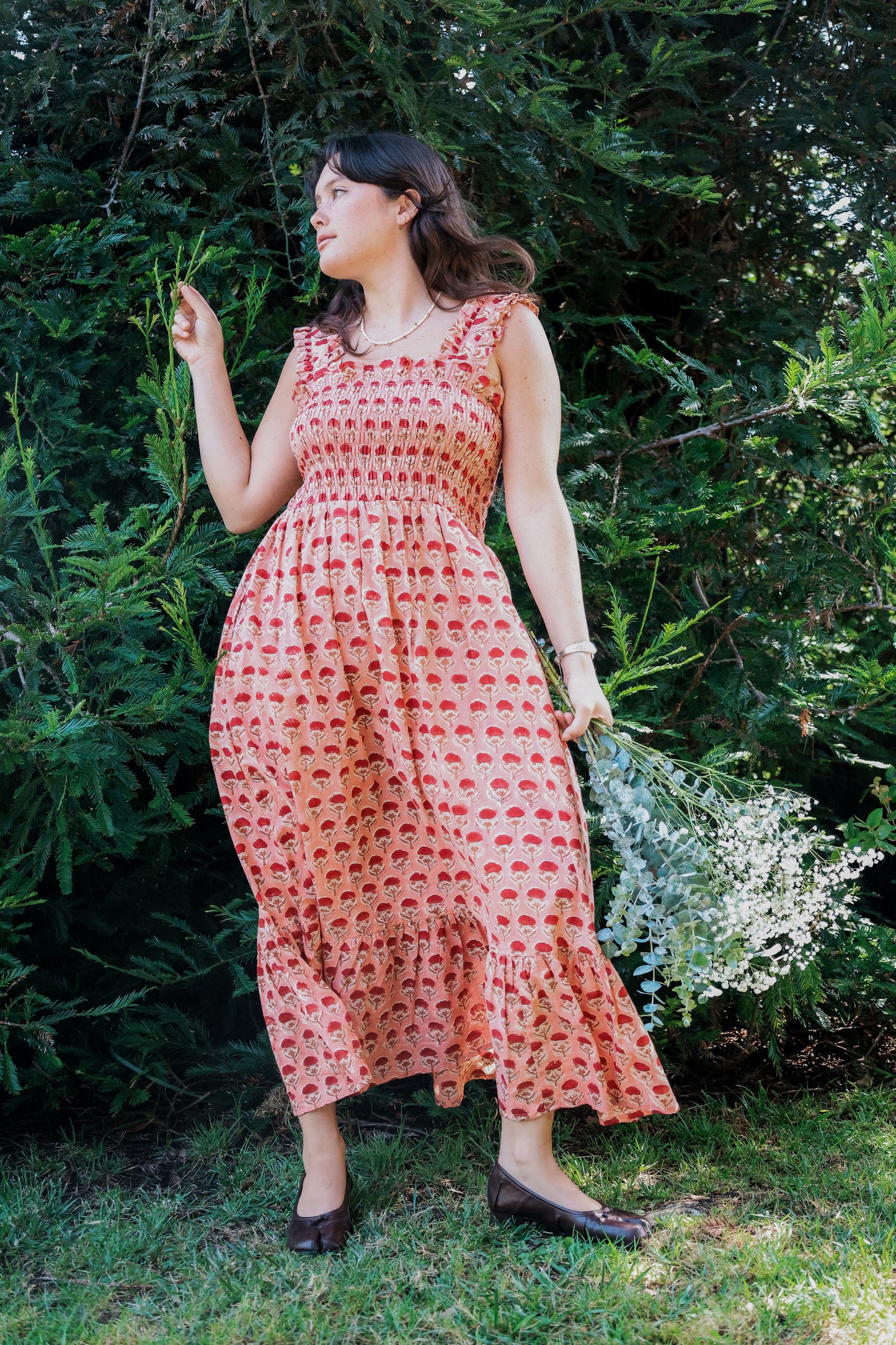 The Tia ruffle-strap tiered dress — view 4