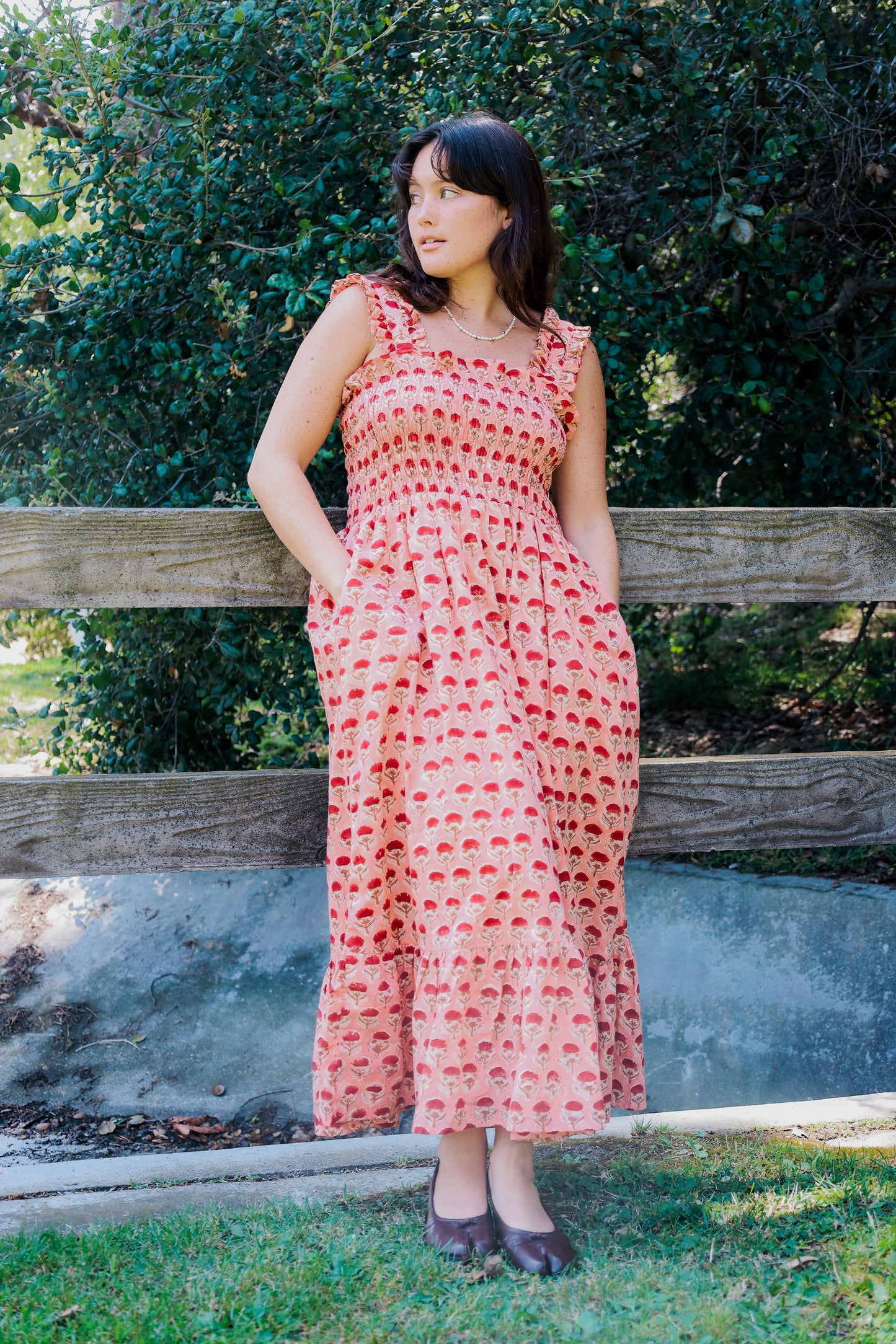 The Tia ruffle-strap tiered dress — view 5