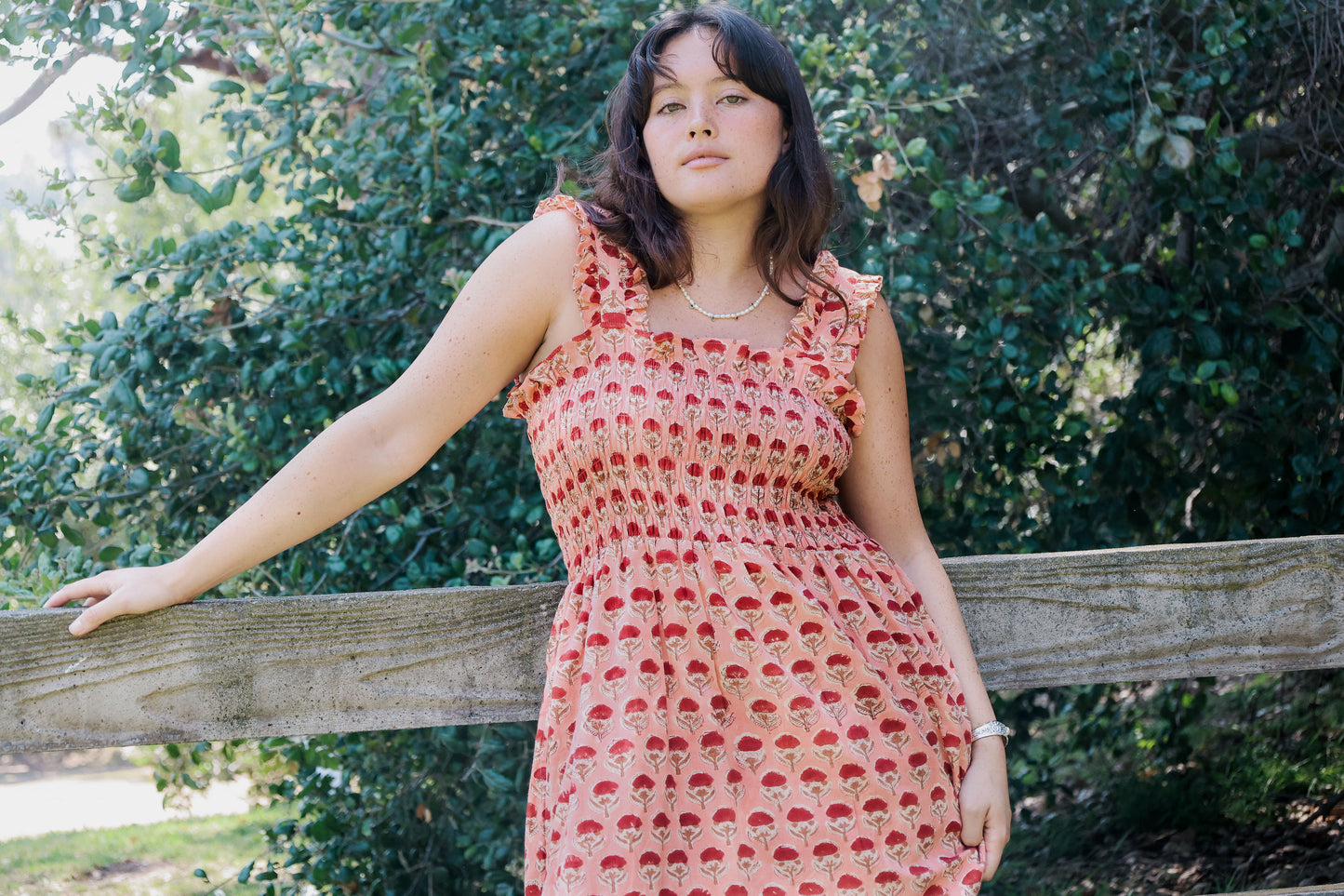 The Tia ruffle-strap tiered dress — view 6