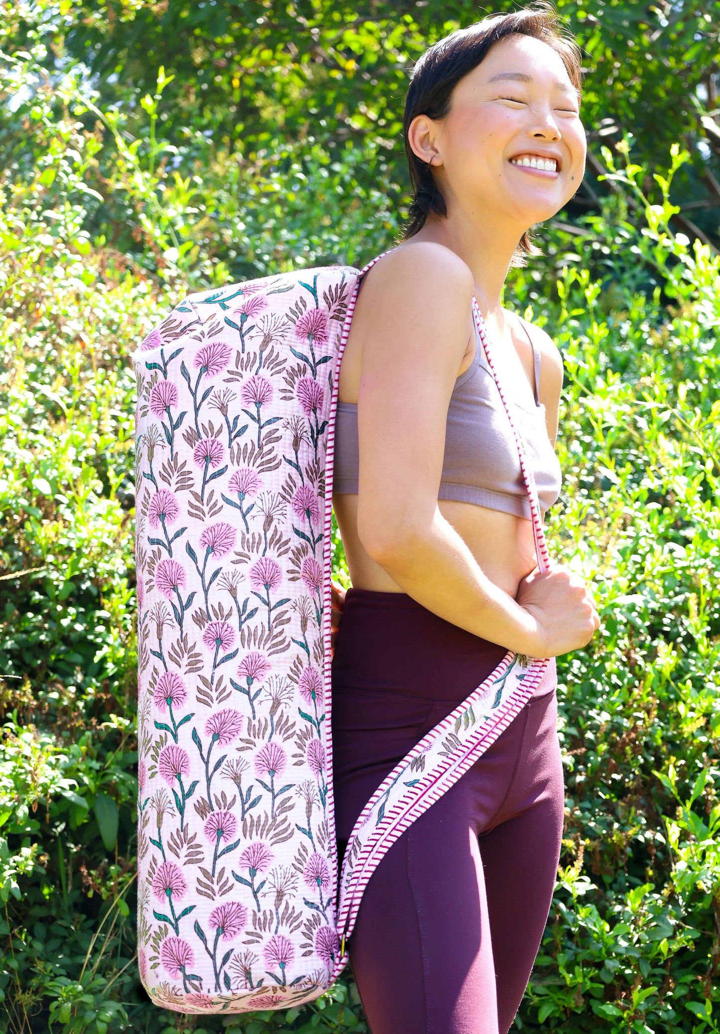 Quilted Yoga Bag
