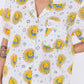 Short-Sleeved Pajama Sets with Shorts Blue stripe