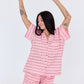 Short-Sleeved Pajama Sets with Shorts
