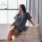 Short-Sleeved Pajama Sets with Shorts