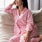Block Printed Long Sleeve Pajama Set