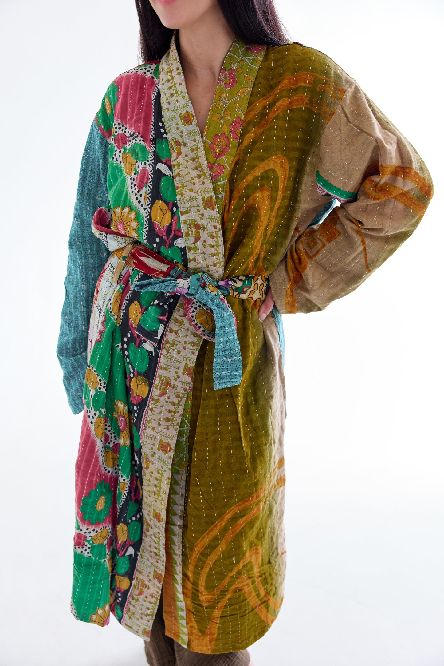 Vintage Kantha Bathrobe