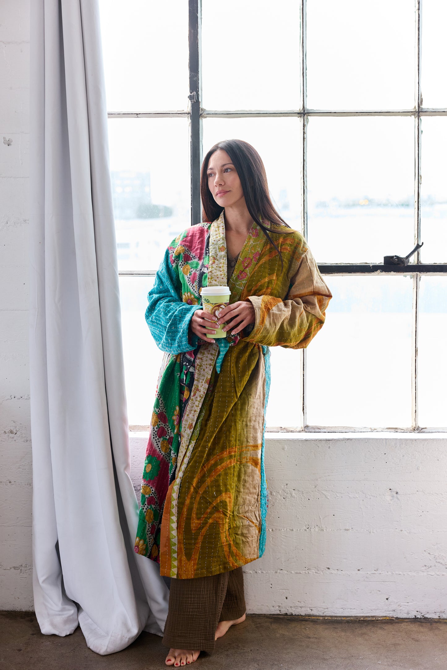 Vintage Kantha Bathrobe