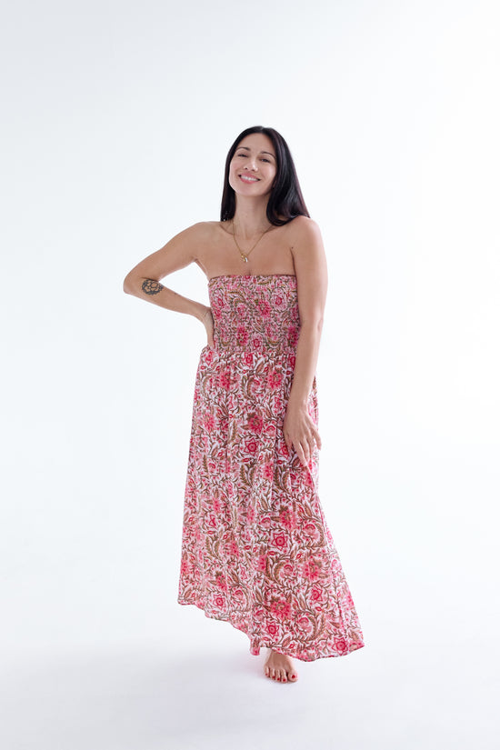 Convertible Shirred Skirt