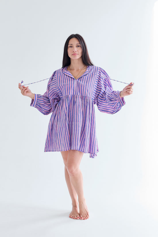 Sweetheart Cotton Mini Dress Tunic