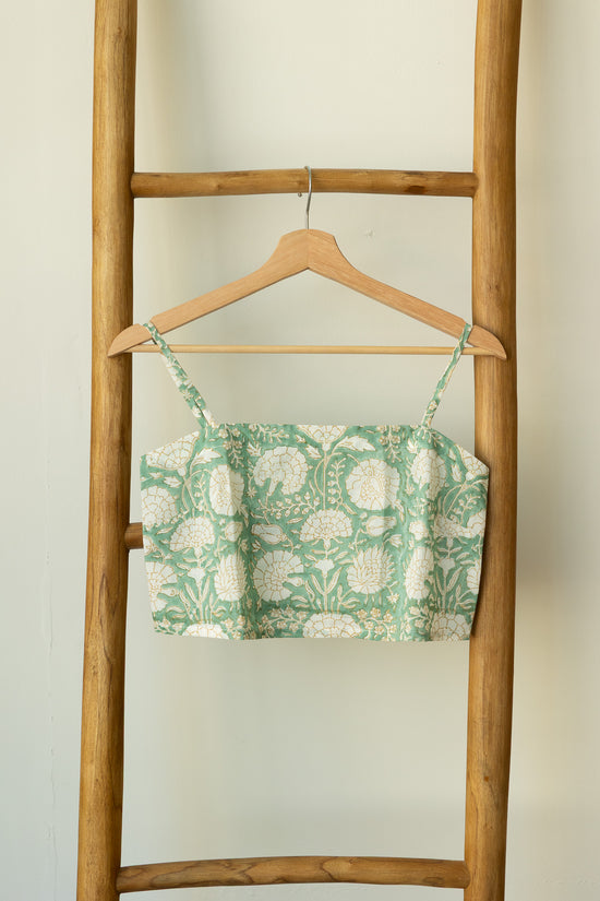 Free Spirit Square Neck Tank Ocean Green
