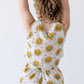 Sweet Escape Tank: hand block-printed malmal cotton high-neck crop tank — view 2