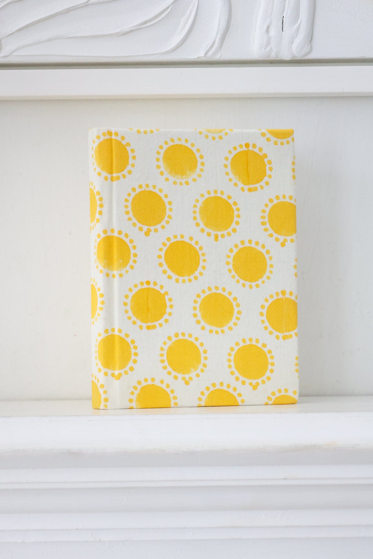 A6 Hardcover Block Print Journals, Recycled Paper