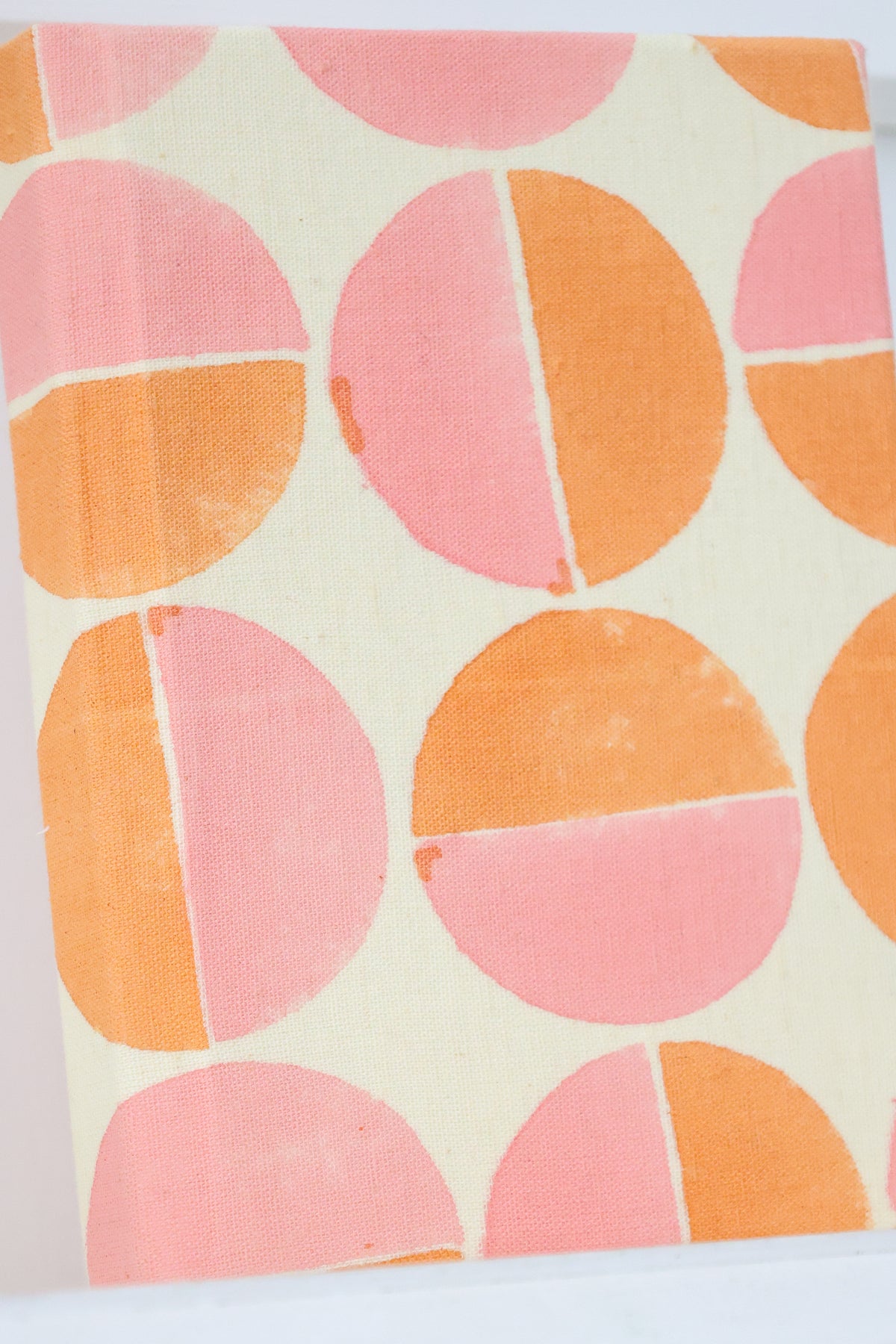 A6 Hardcover Block Print Journals, Recycled Paper