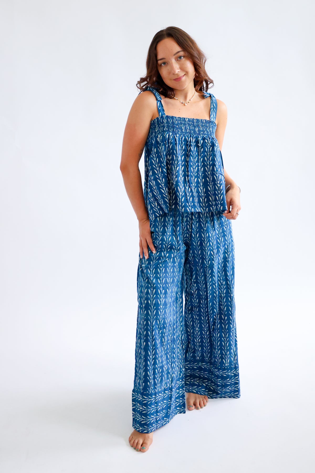 The Paula Cotton Block Printed Pant