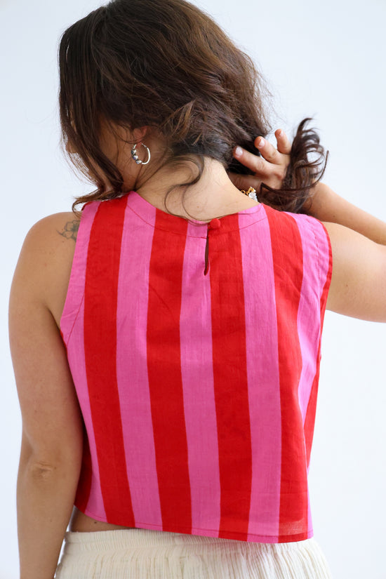 Sweet Escape Round Neck Cropped Tank Top
