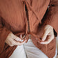 Oversized Tie Front Gauze Kimono