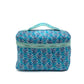 Large Quilted Cotton Toiletry Makeup Bag with Handle