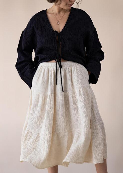 Cotton Dreams Midi Skirt