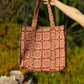 Quilted Cotton Tote Bag 16x16
