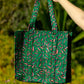 Quilted Cotton Tote Bag 16x16