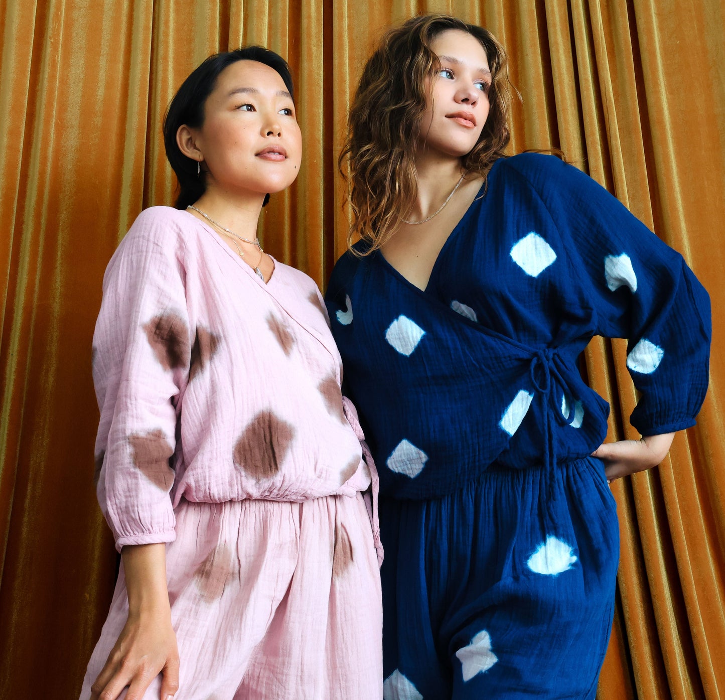 Tie Dye Gauze Wrap set — view
