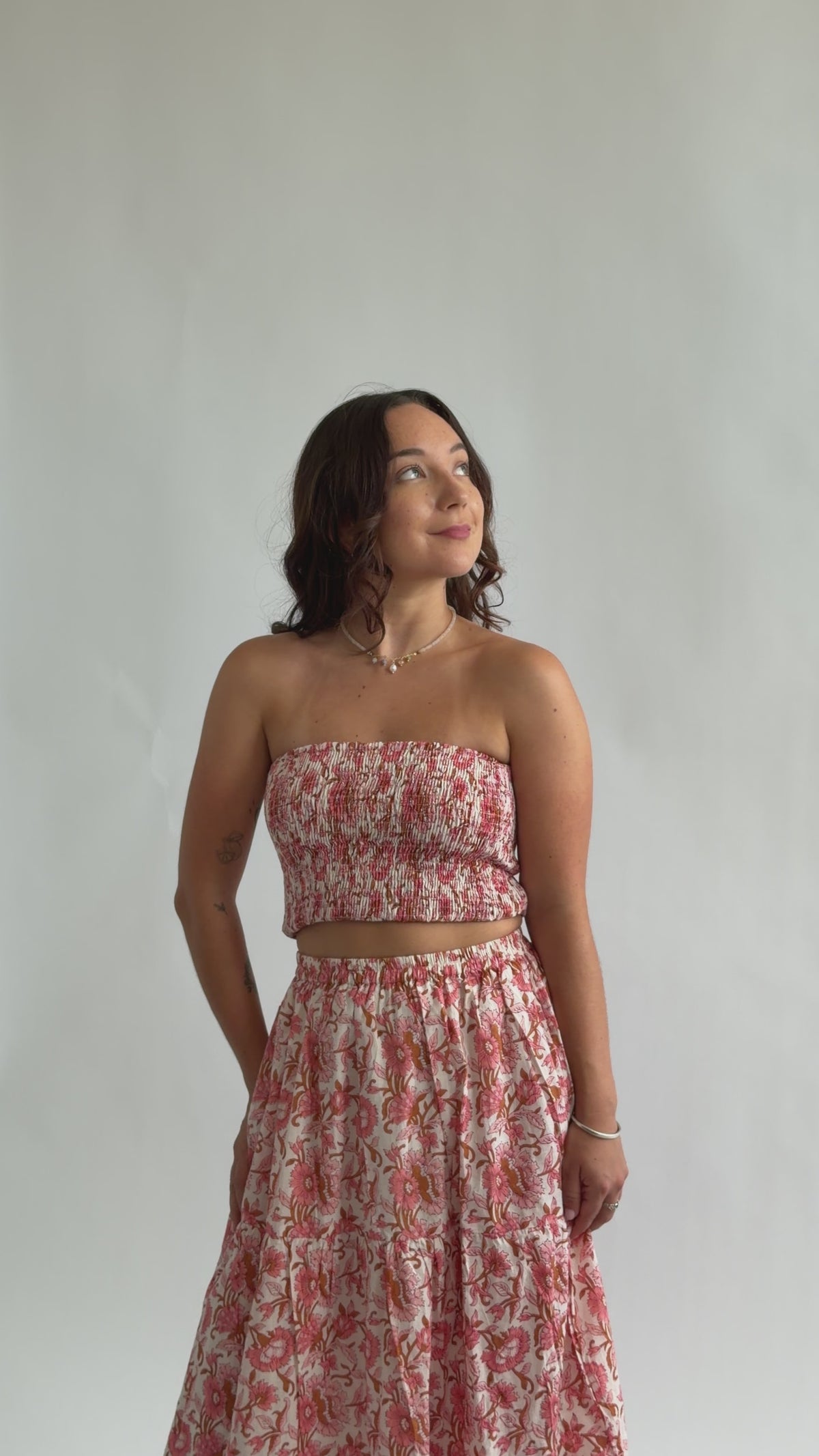 The Haven Block Printed Cotton Skirt