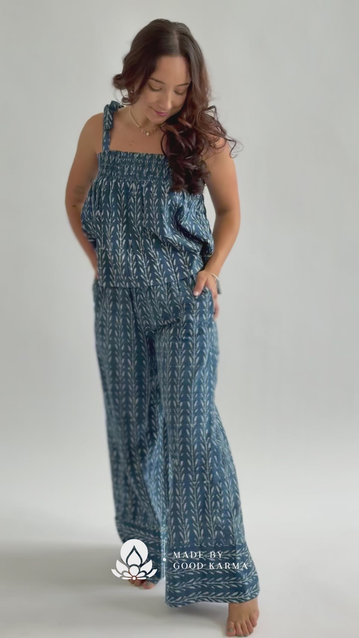 The Paula Cotton Block Printed Pant