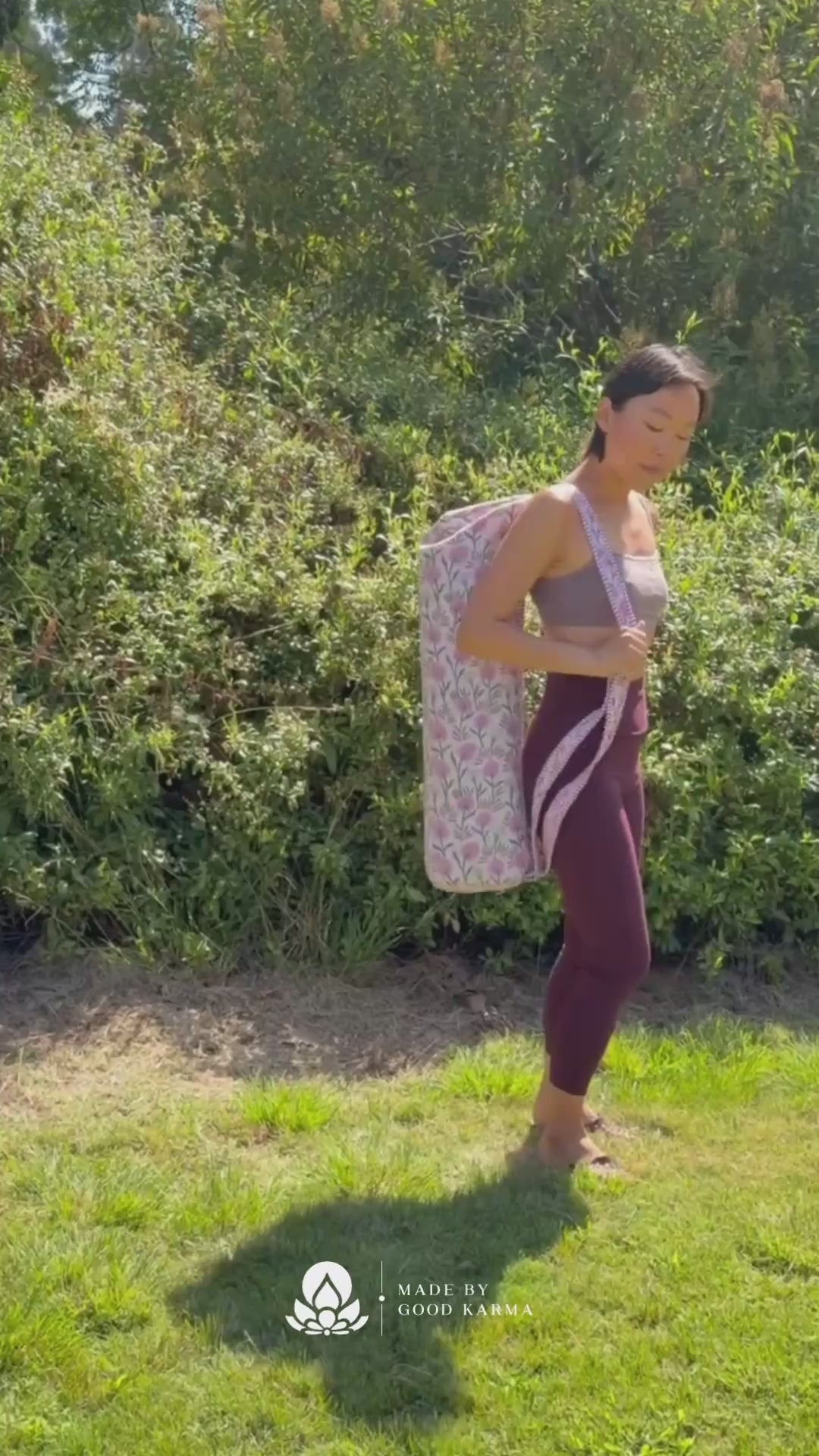 Quilted Yoga Bag